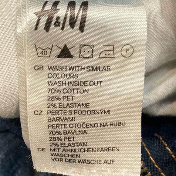 H&M &Sqin Slim Leg Low Rise Medium Wash Sz 29x32 - Picture 7 of 12